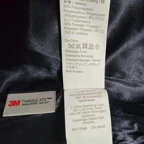 NwT Jcrew navy blue coat jacket wool lady day Italy princess sz 14 - Picture 6 of 10